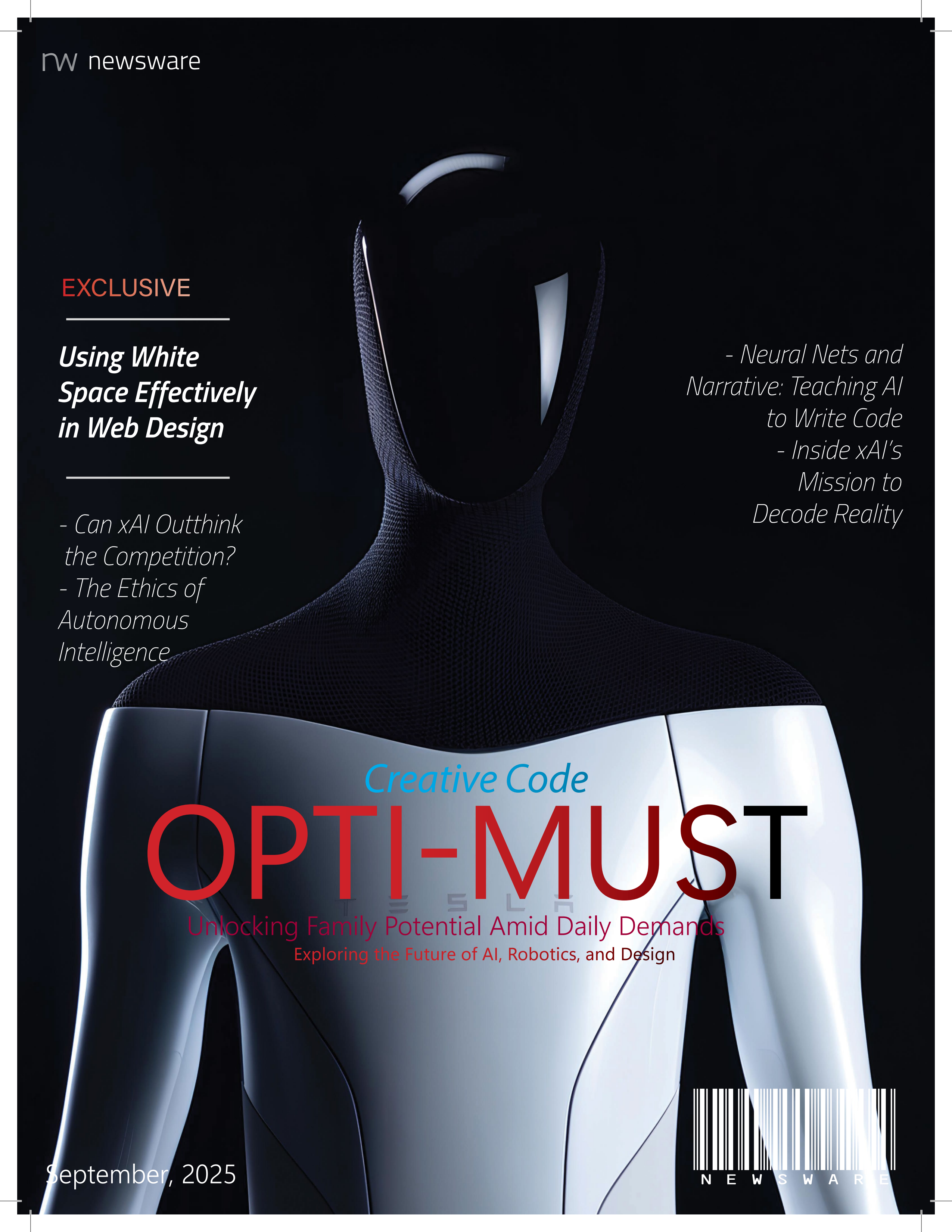 OPTI-MUST InDesign Magazine Cover Layout